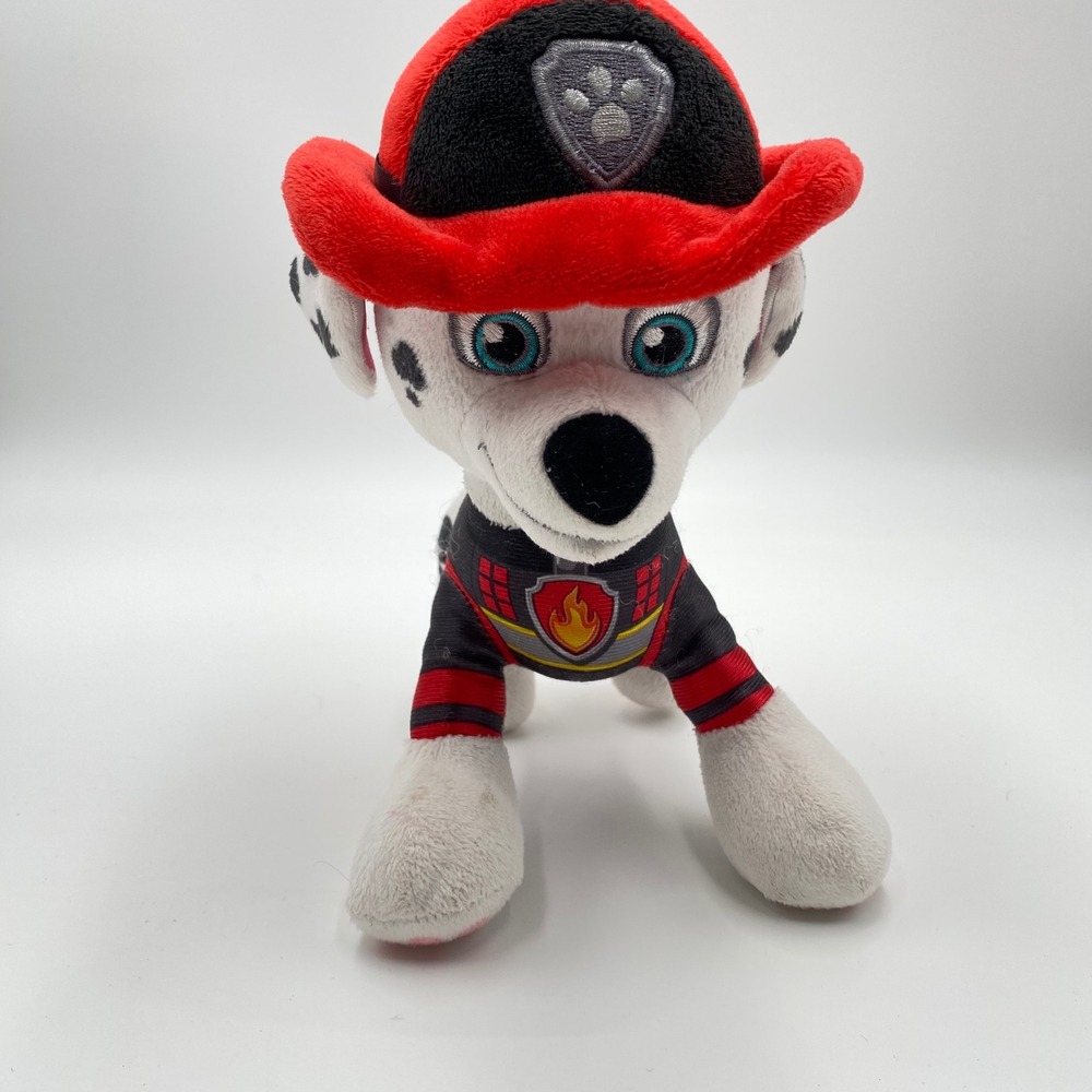 Paw Patrol Marshall 8" Plush Toy Dalmatian Firefighter Stuffed Animal Kids